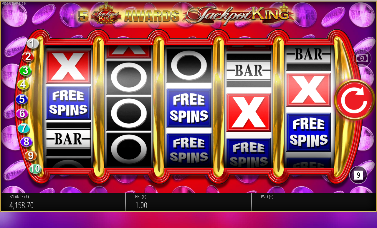 Megabars Jackpot King gameplay