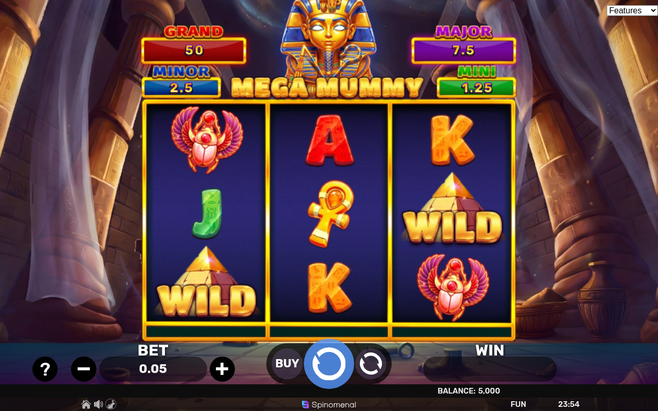 Mega Mummy - Hold & Hit 3x3 base game