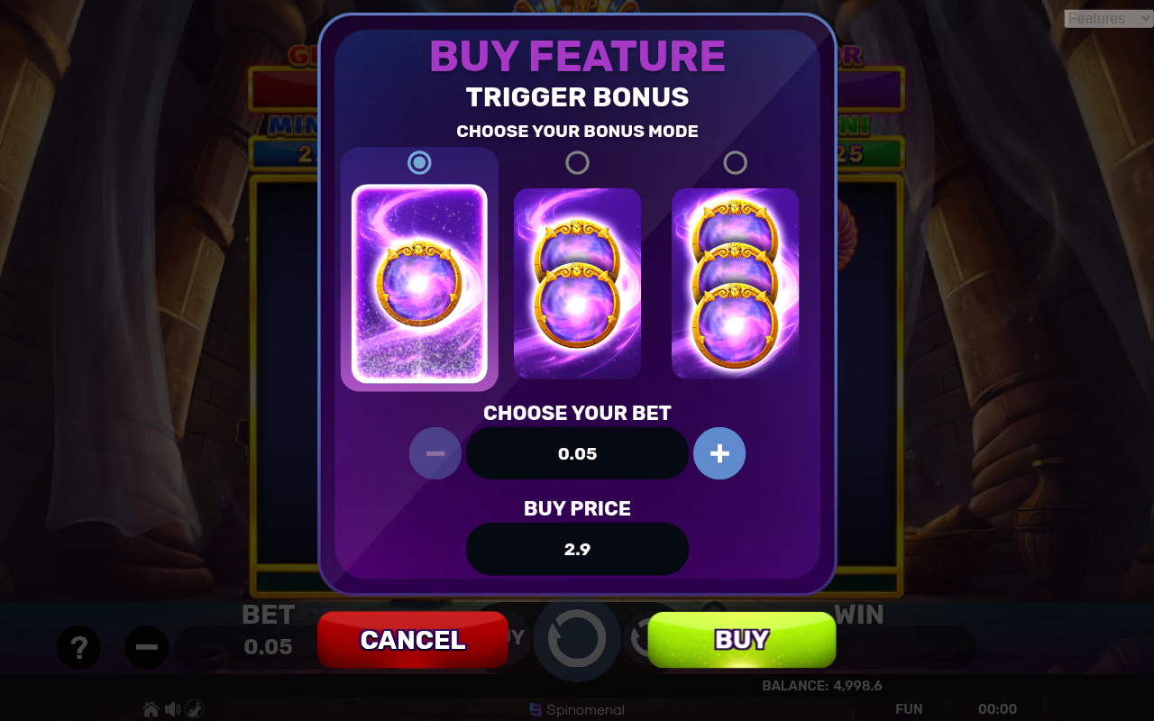 Mega Mummy - Hold & Hit 3x3 bonus buy