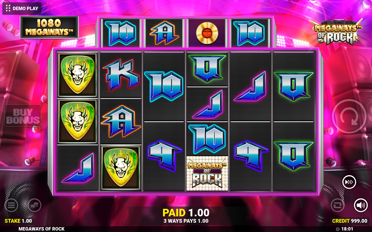 Megaways Of Rock base game