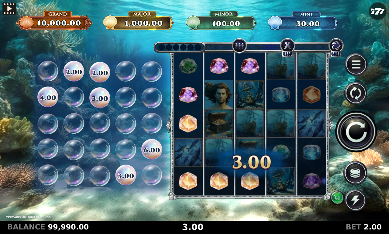 Mermaids Millions Cashingo gameplay