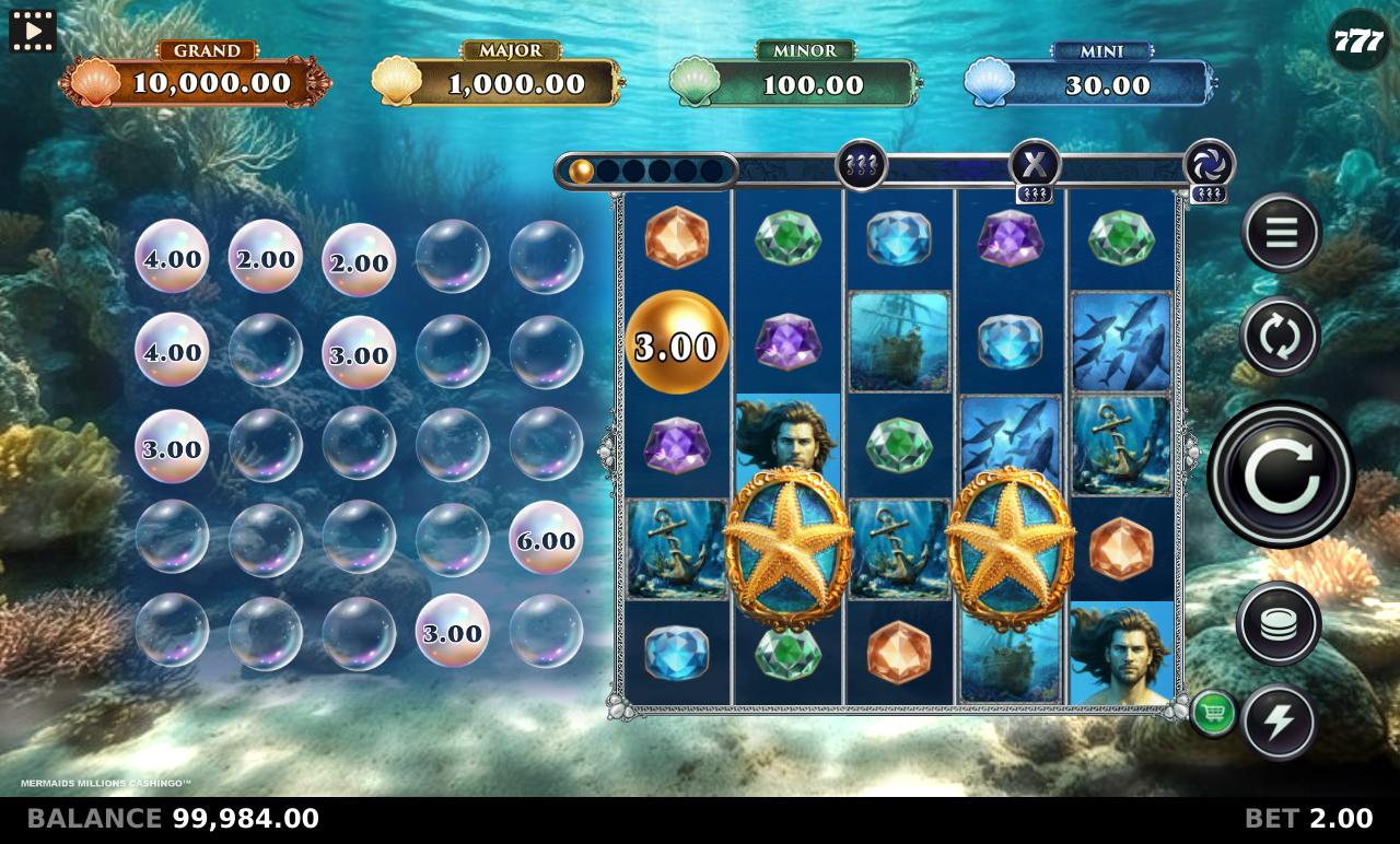Mermaids Millions Cashingo gameplay