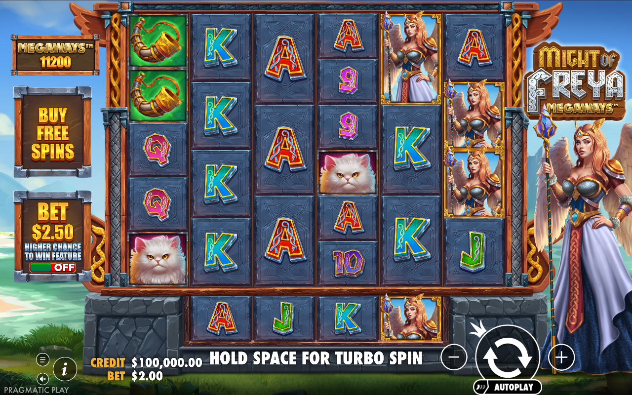 Might of Freya Megaways base game