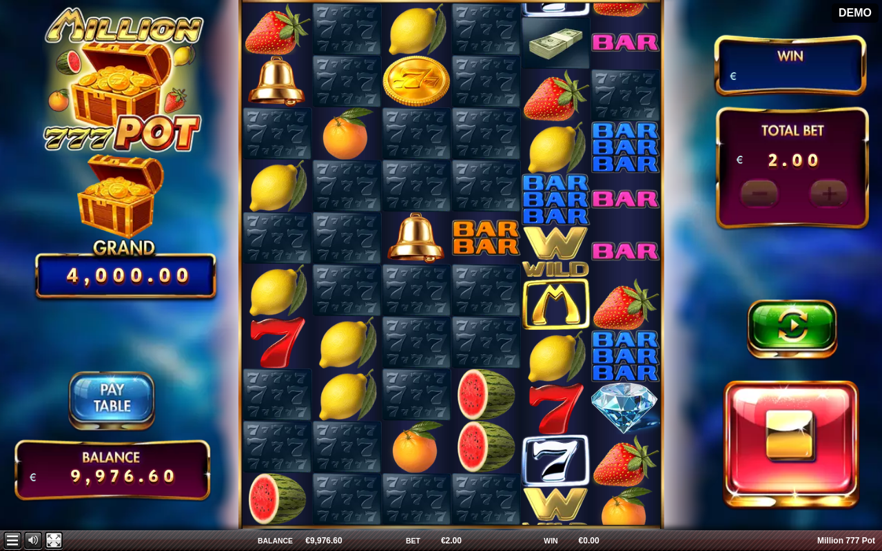 Million 777 Pot free spins gameplay