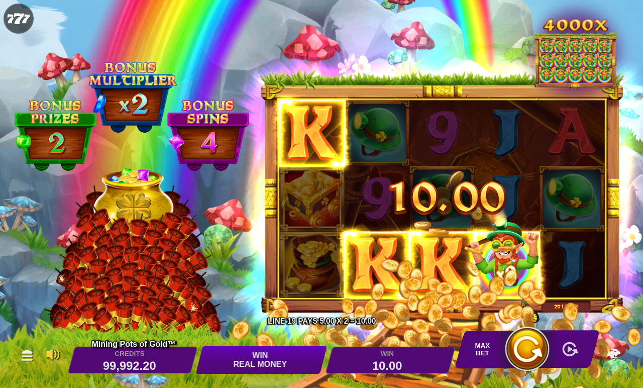 Mining Pots of Gold gameplay