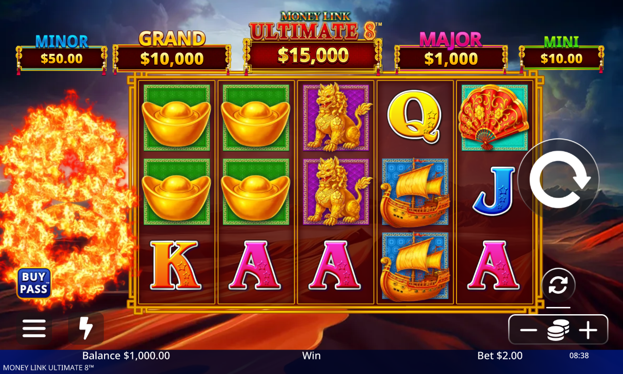 Money Link Ultimate 8 base game