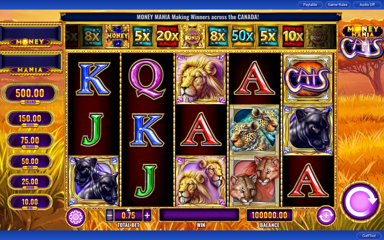 Money Mania Cats base game