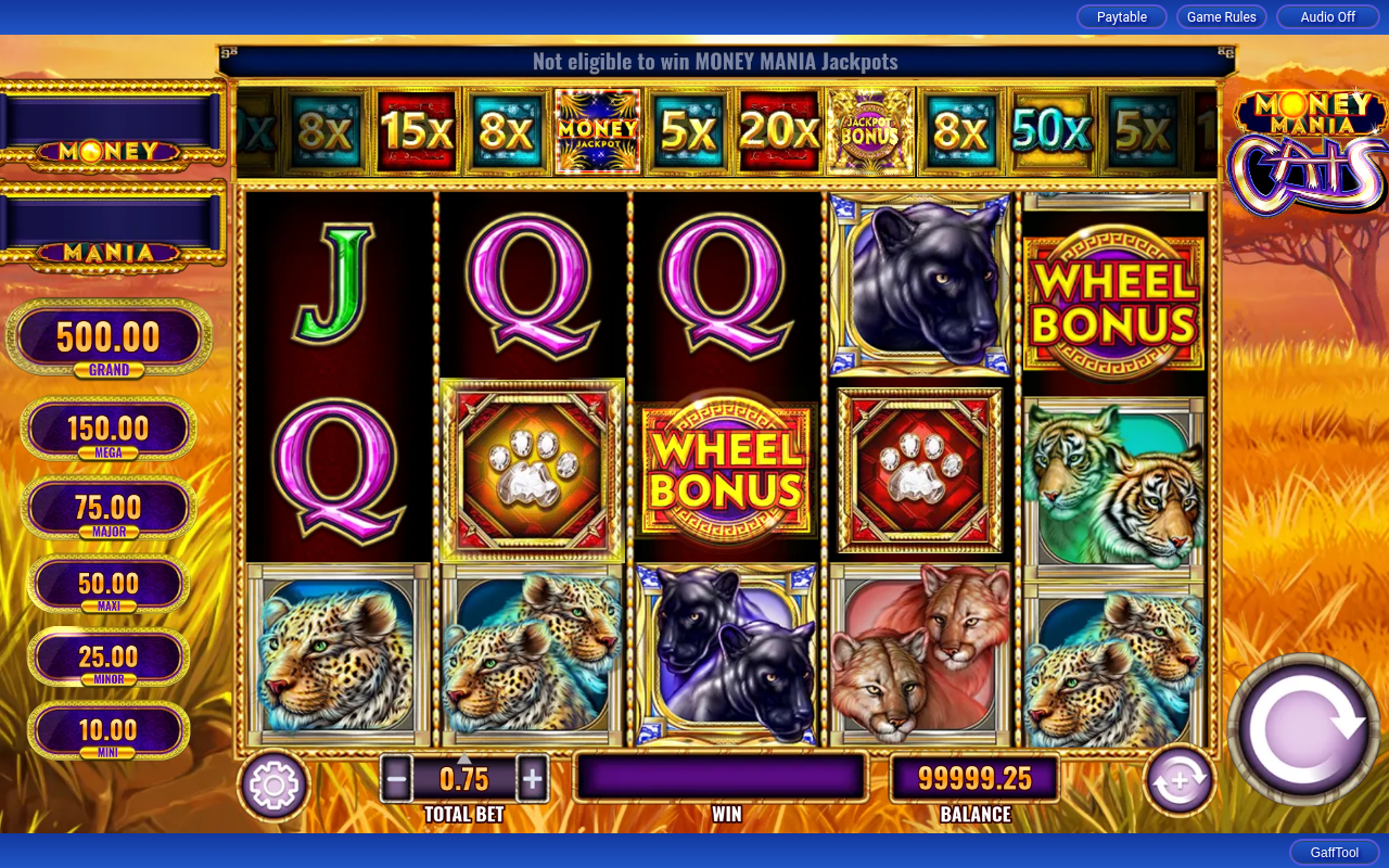 Money Mania Cats gameplay