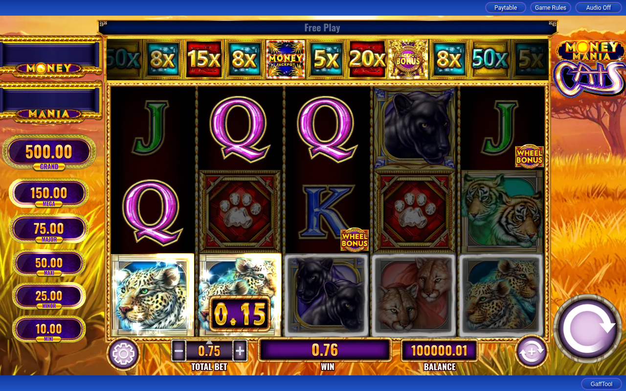 Money Mania Cats gameplay