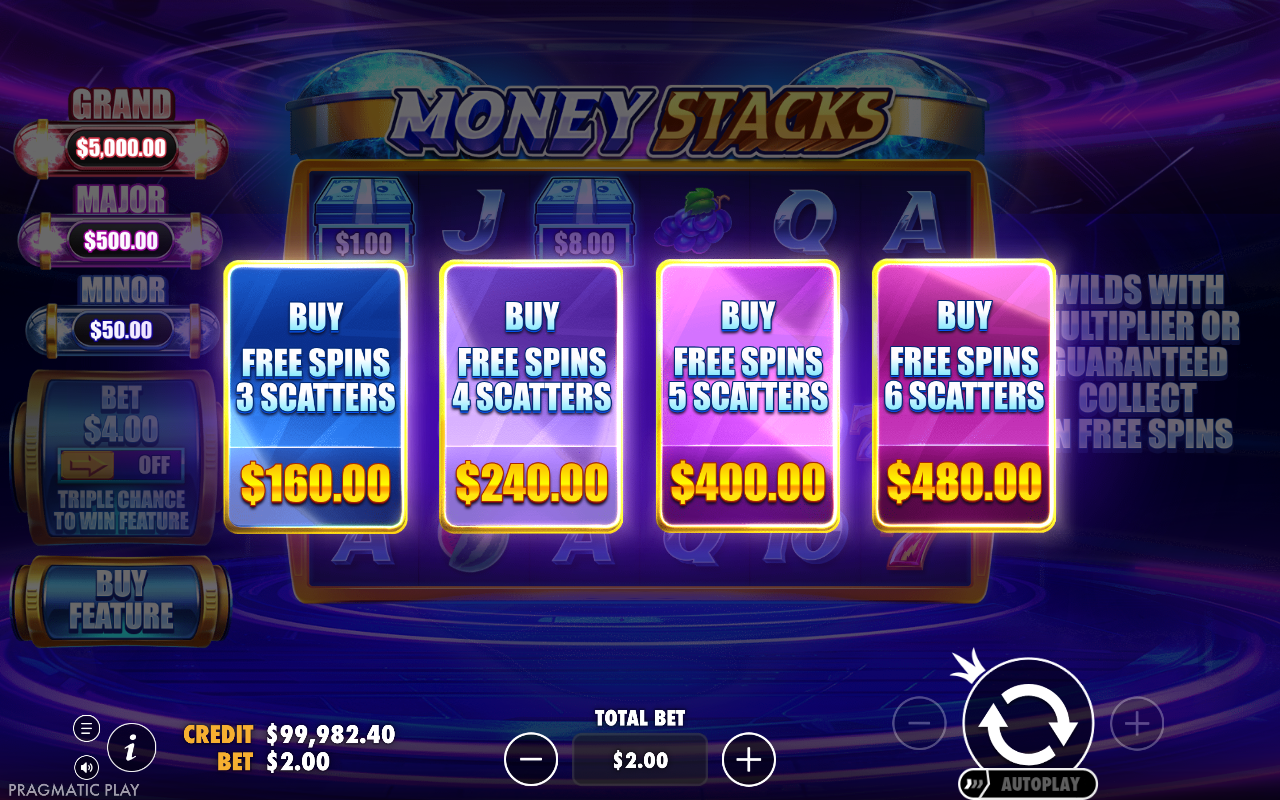 Money Stacks bonus buy