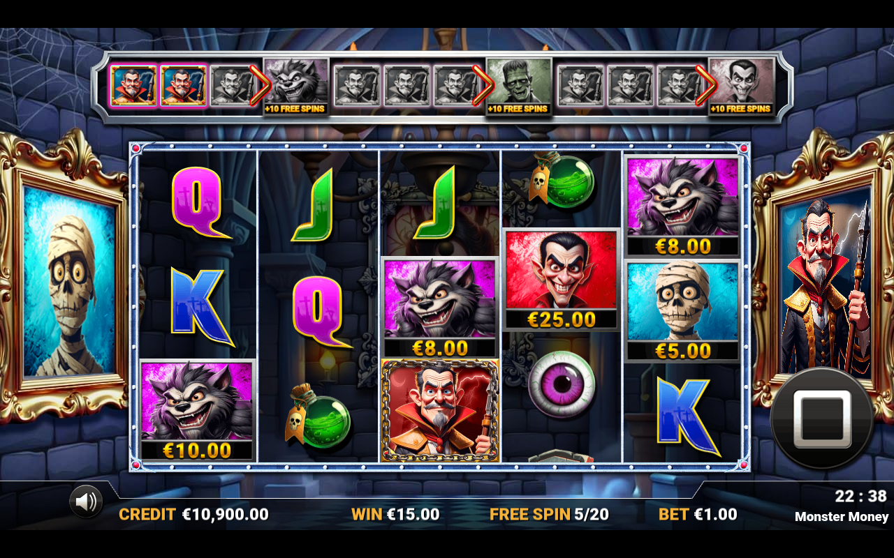 Monster Money bonus round