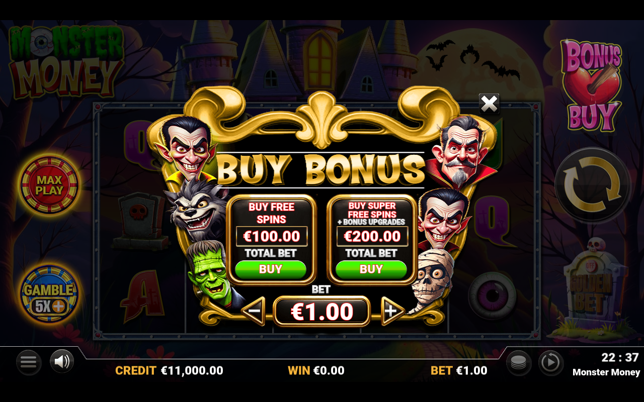 Monster Money bonus buy