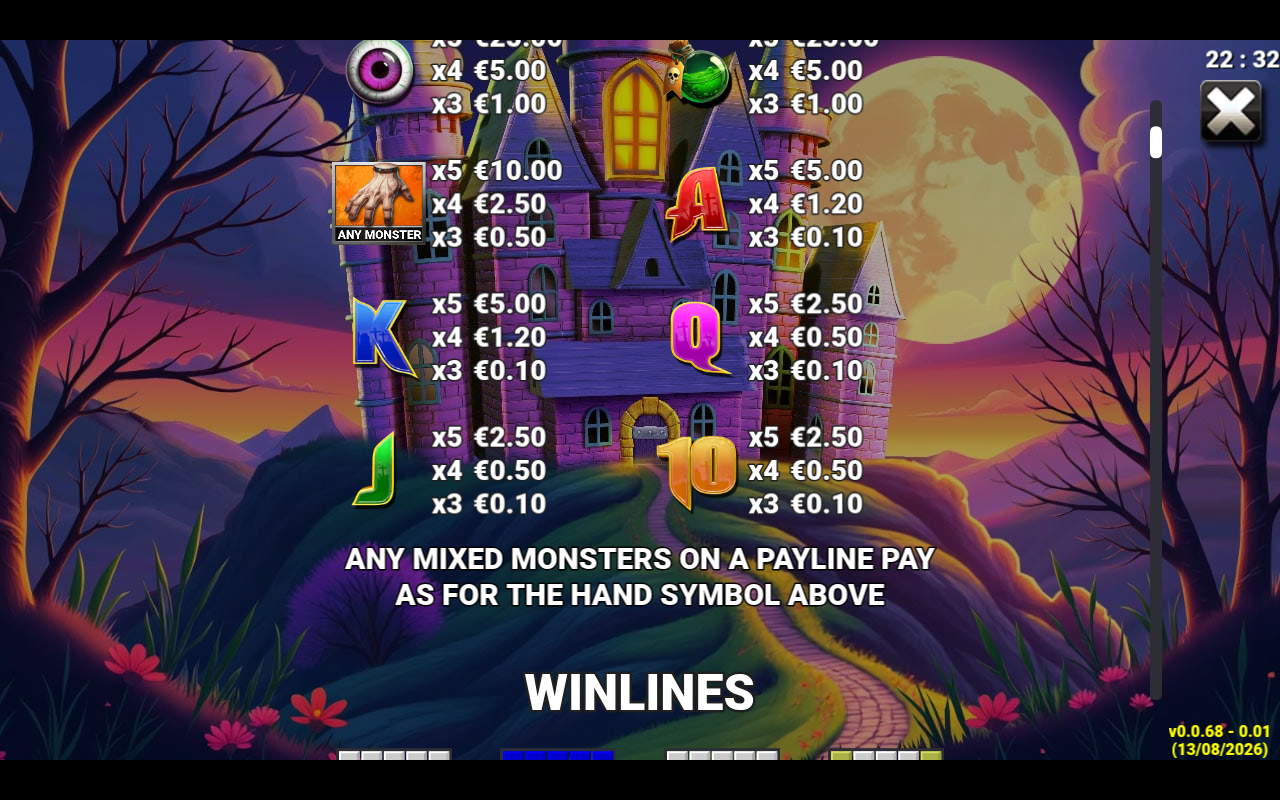 Monster Money information screen