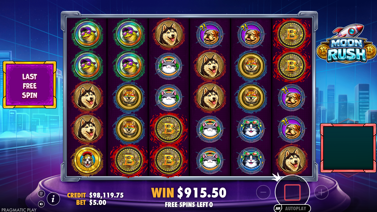 Moon Rush Super Free Spins