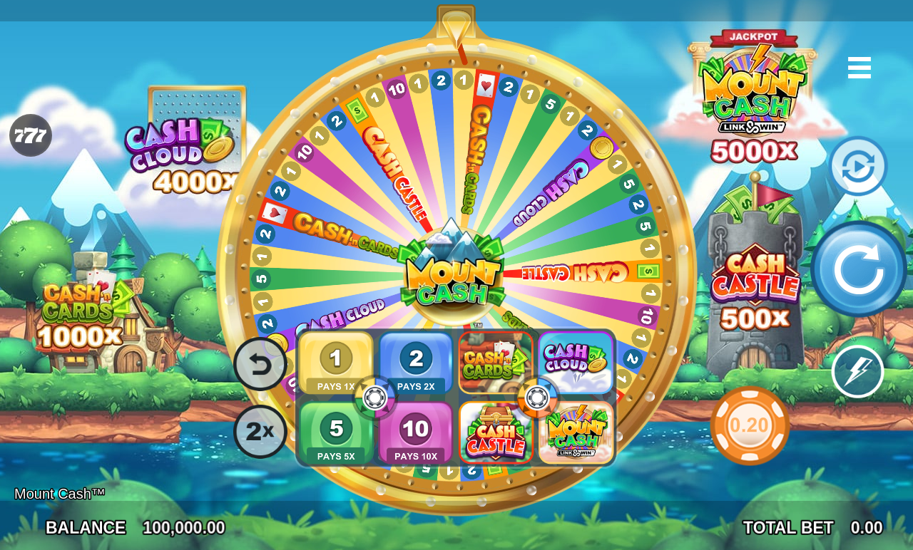 Mount Cash gameplay