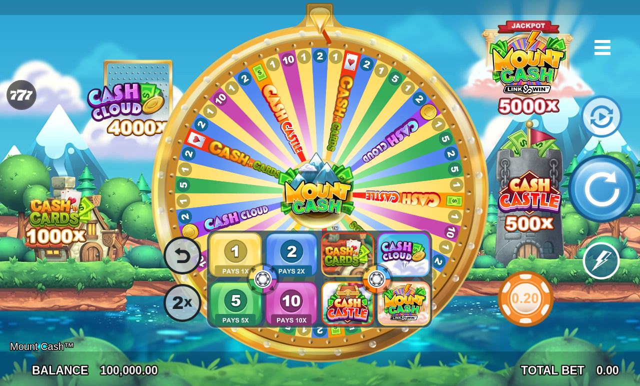 Mount Cash gameplay