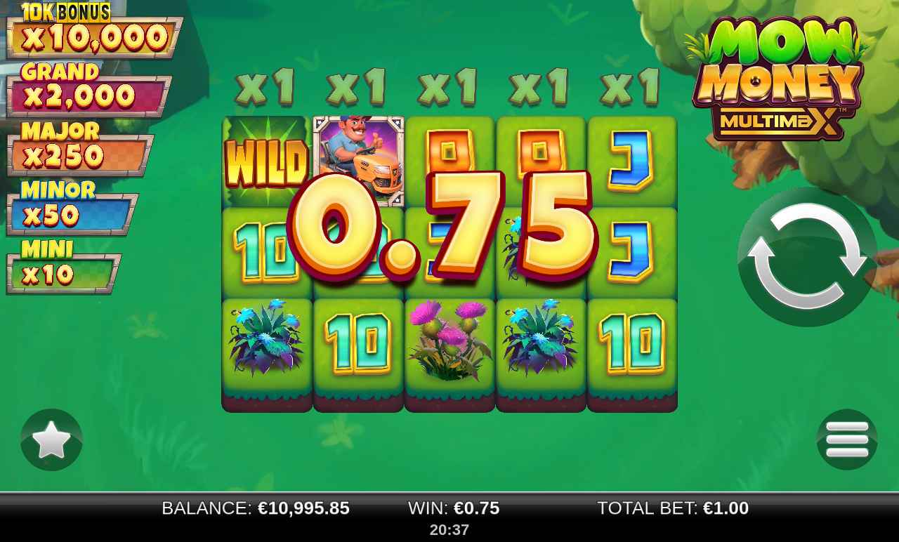 Mow Money MultiMax gameplay