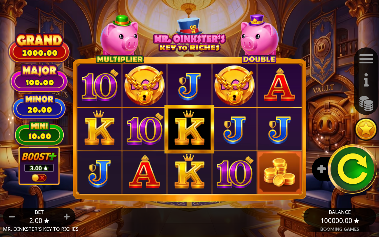 Mr. Oinkster's Key To Riches base game