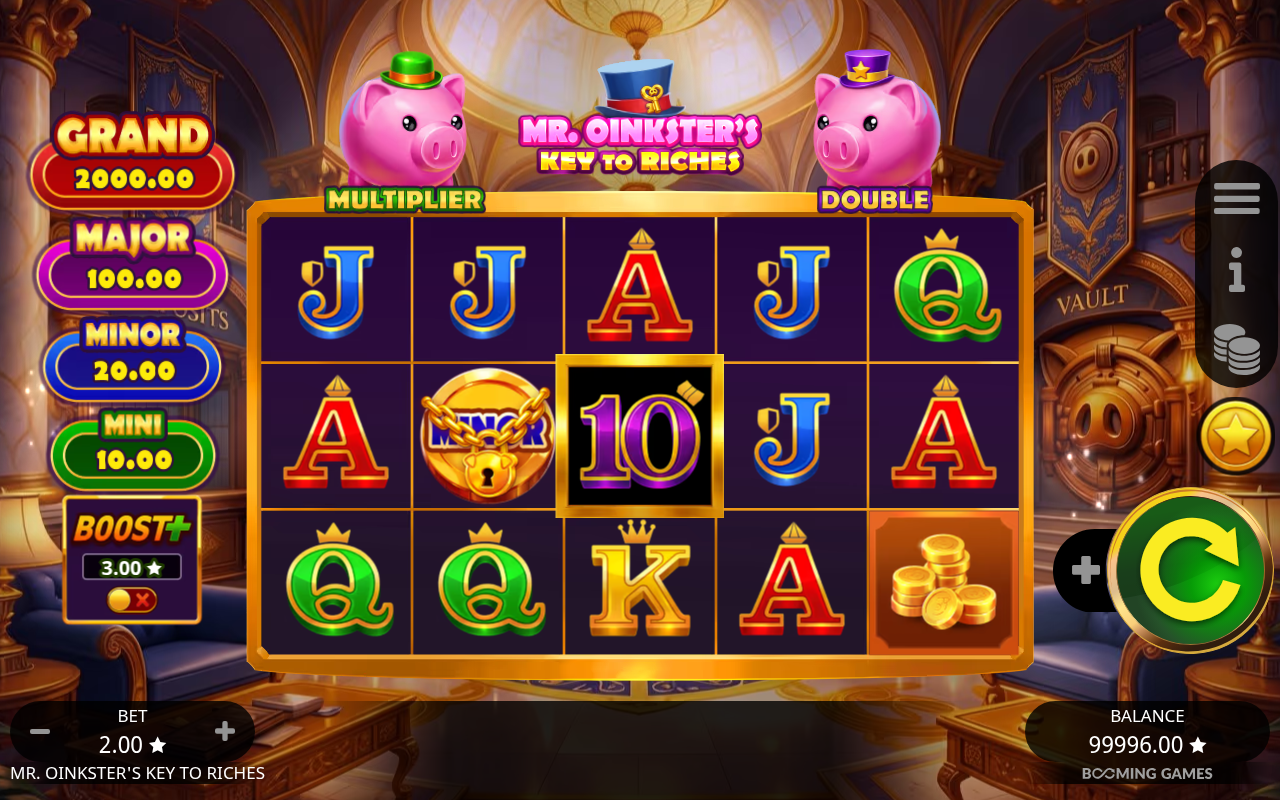 Mr. Oinkster's Key To Riches gameplay