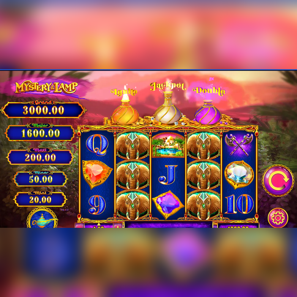Play Mystery of the Lamp Treasure Oasis Slot Game
