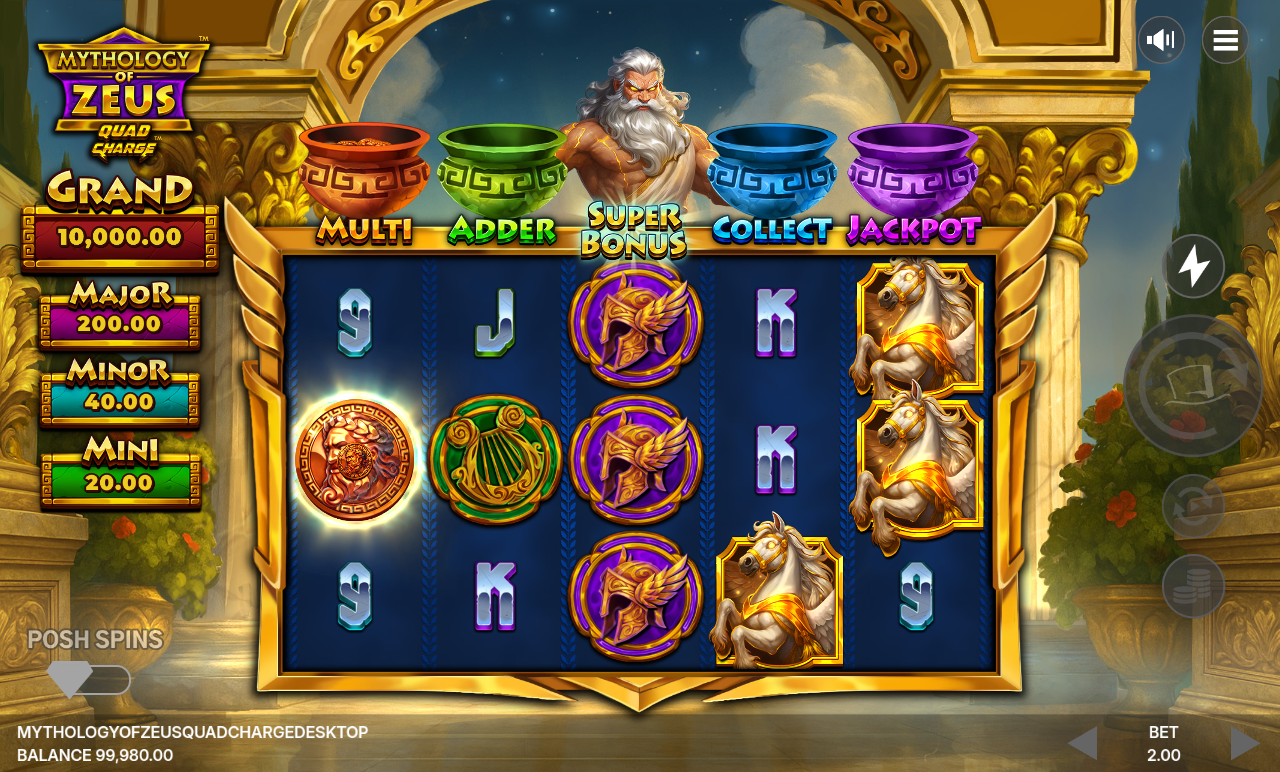 Mythology of Zeus QUADCHARGE gameplay