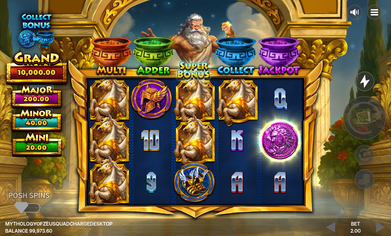 Mythology of Zeus QUADCHARGE gameplay