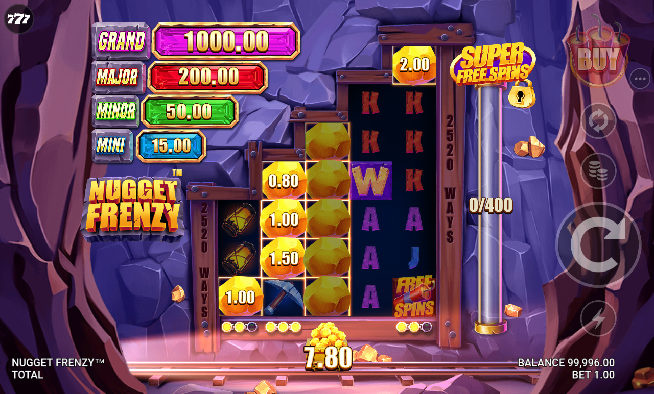 Nugget Frenzy gameplay