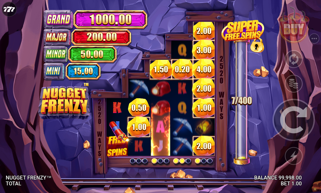 Nugget Frenzy gameplay