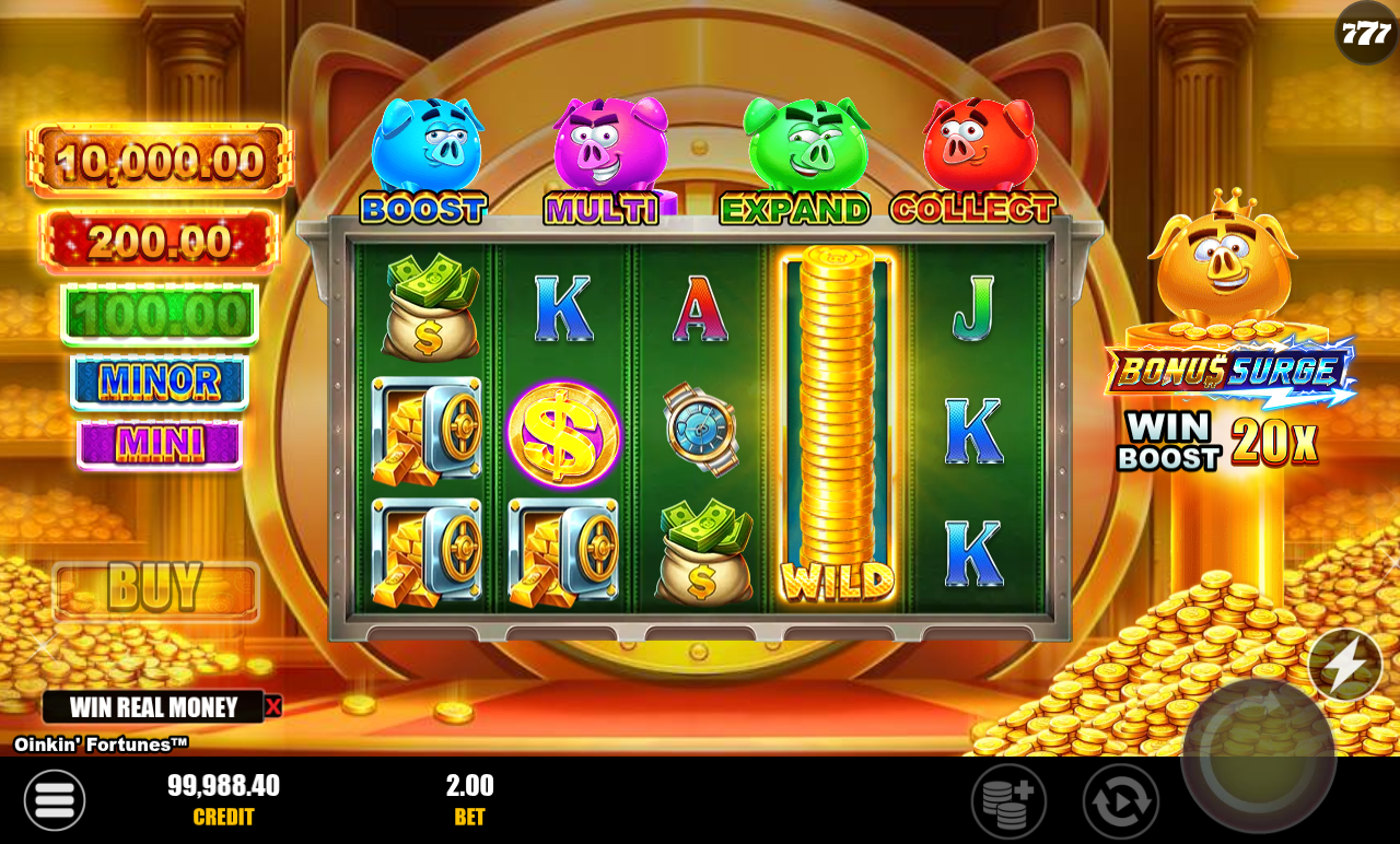 Oinkin' Fortunes gameplay