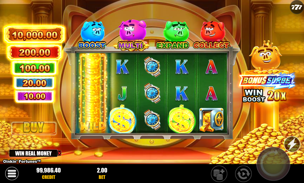 Oinkin' Fortunes gameplay
