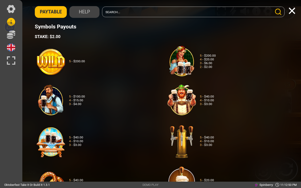Oktoberfest Take It or Build It information screen