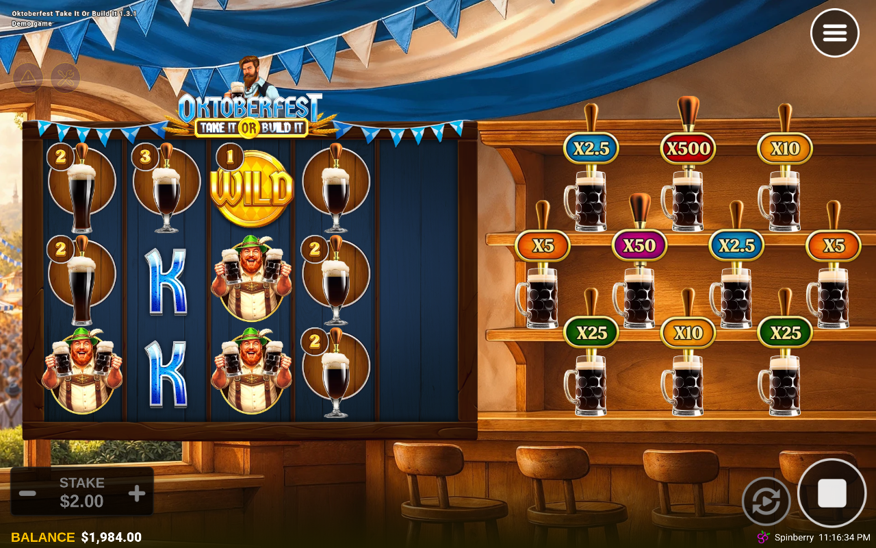 Oktoberfest Take It or Build It gameplay