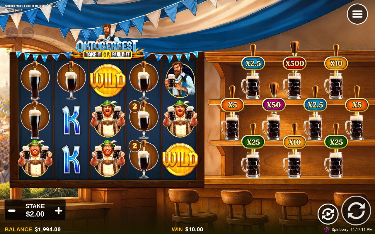 Oktoberfest Take It or Build It gameplay