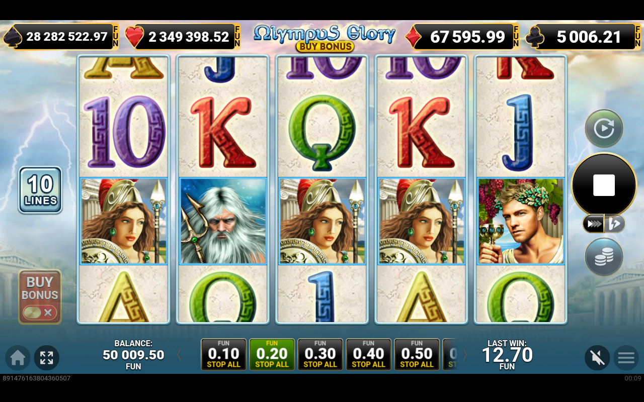 Olympus Glory Buy Bonus gameplay