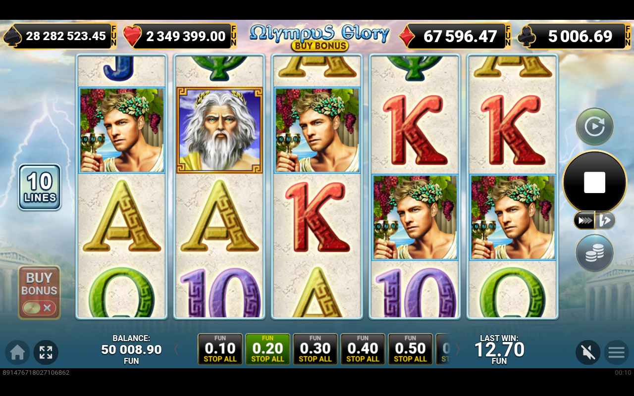 Olympus Glory Buy Bonus gameplay
