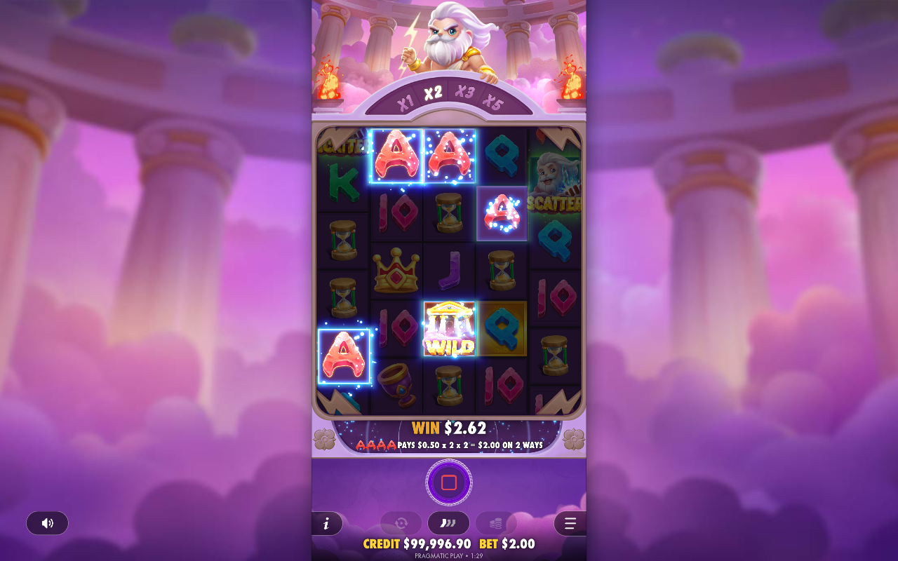 Olympus Wins gameplay