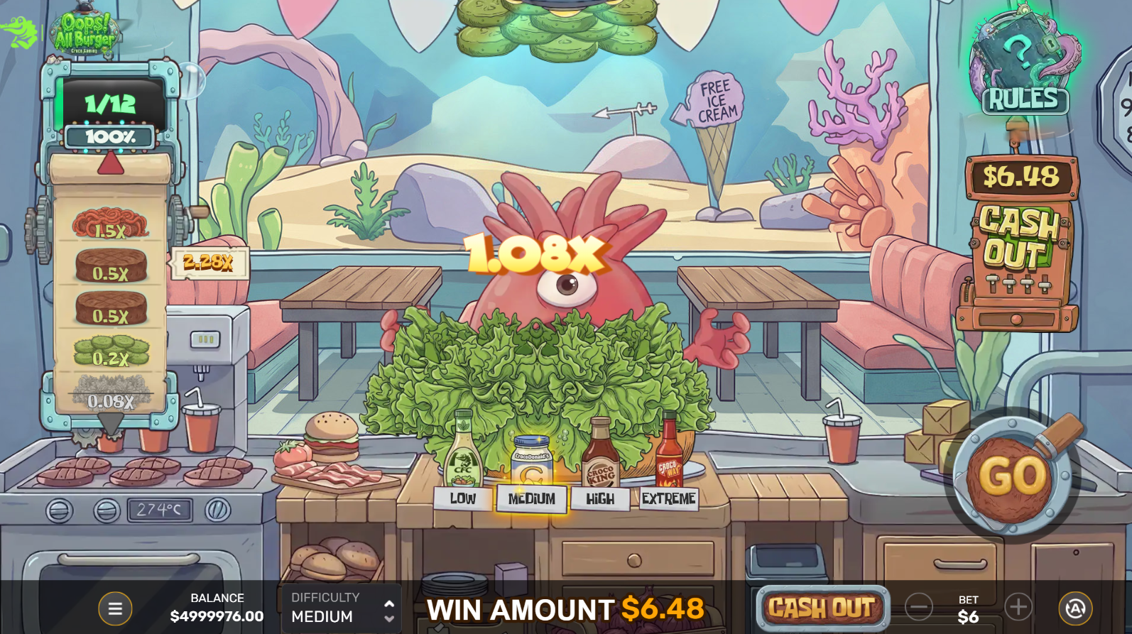 Oops! All Burger base game