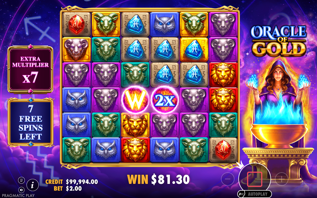 Oracle of Gold free spins gameplay