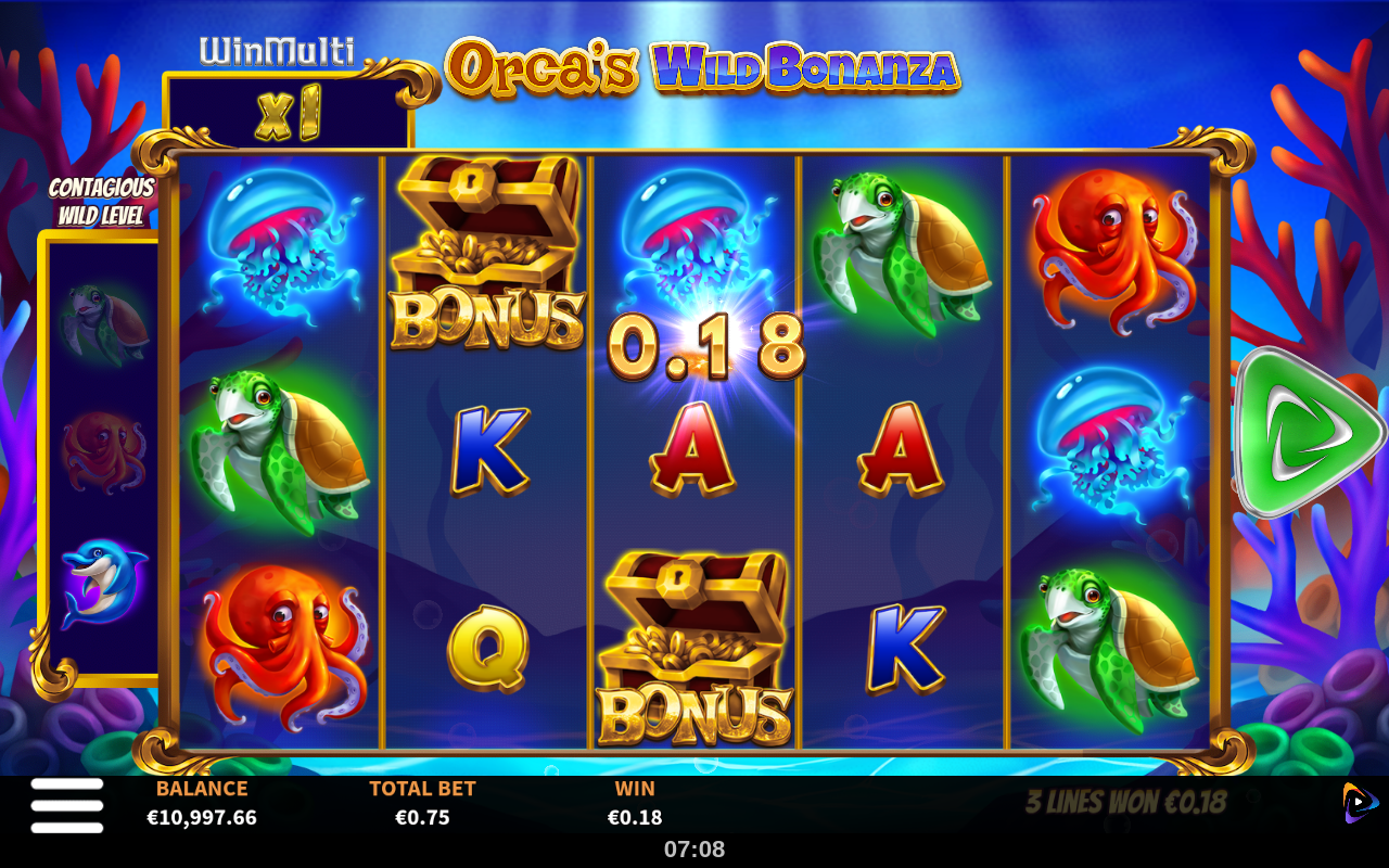 Orca's Wild Bonanza gameplay