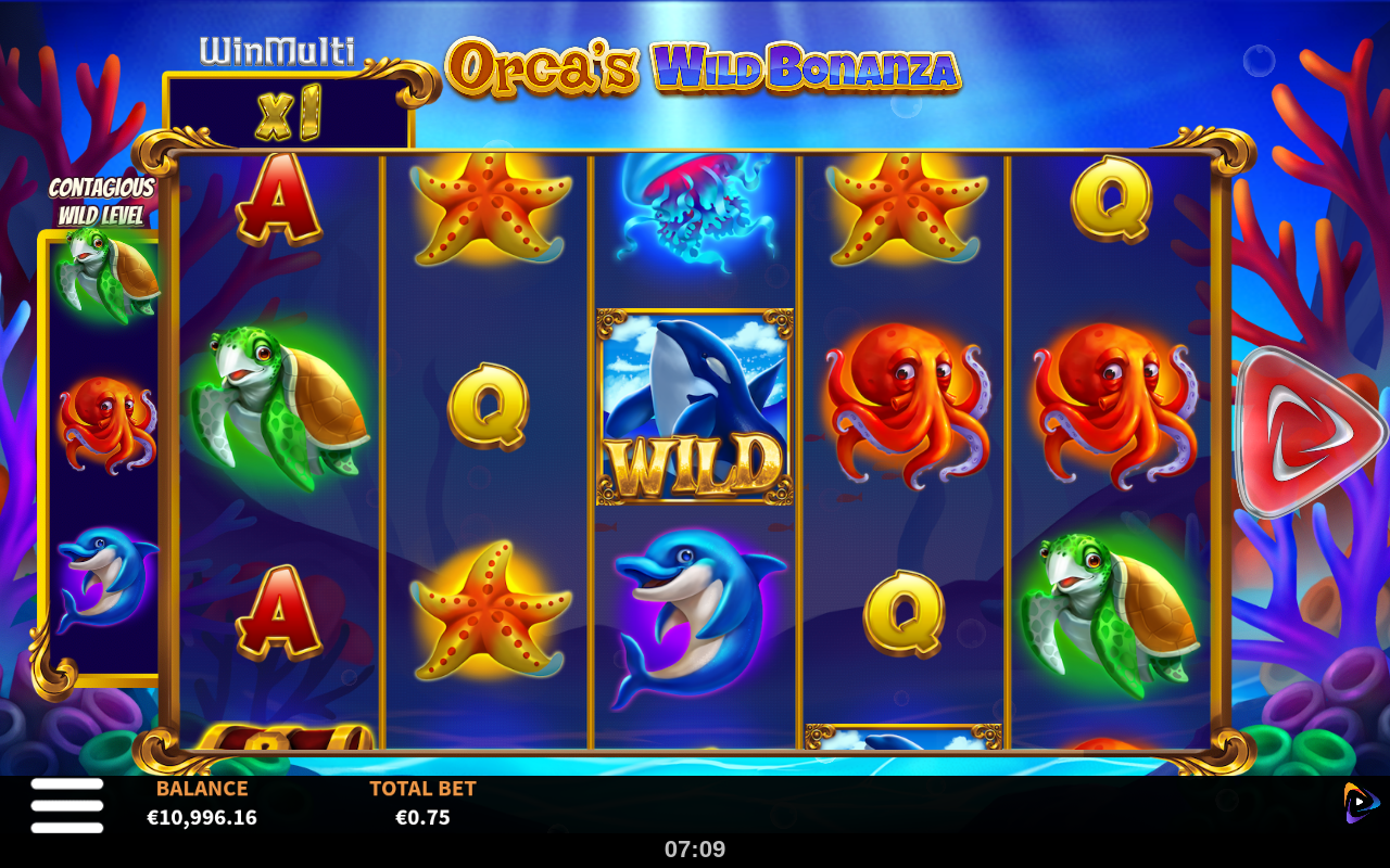 Orca's Wild Bonanza gameplay
