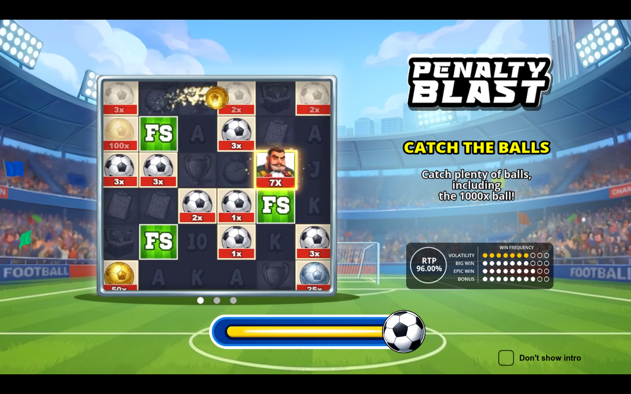 Penalty Blast information screen