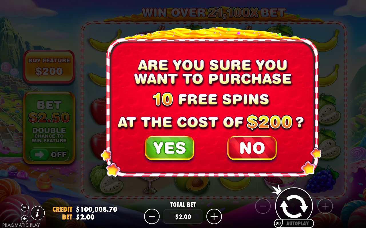Perú Candyland bonus buy