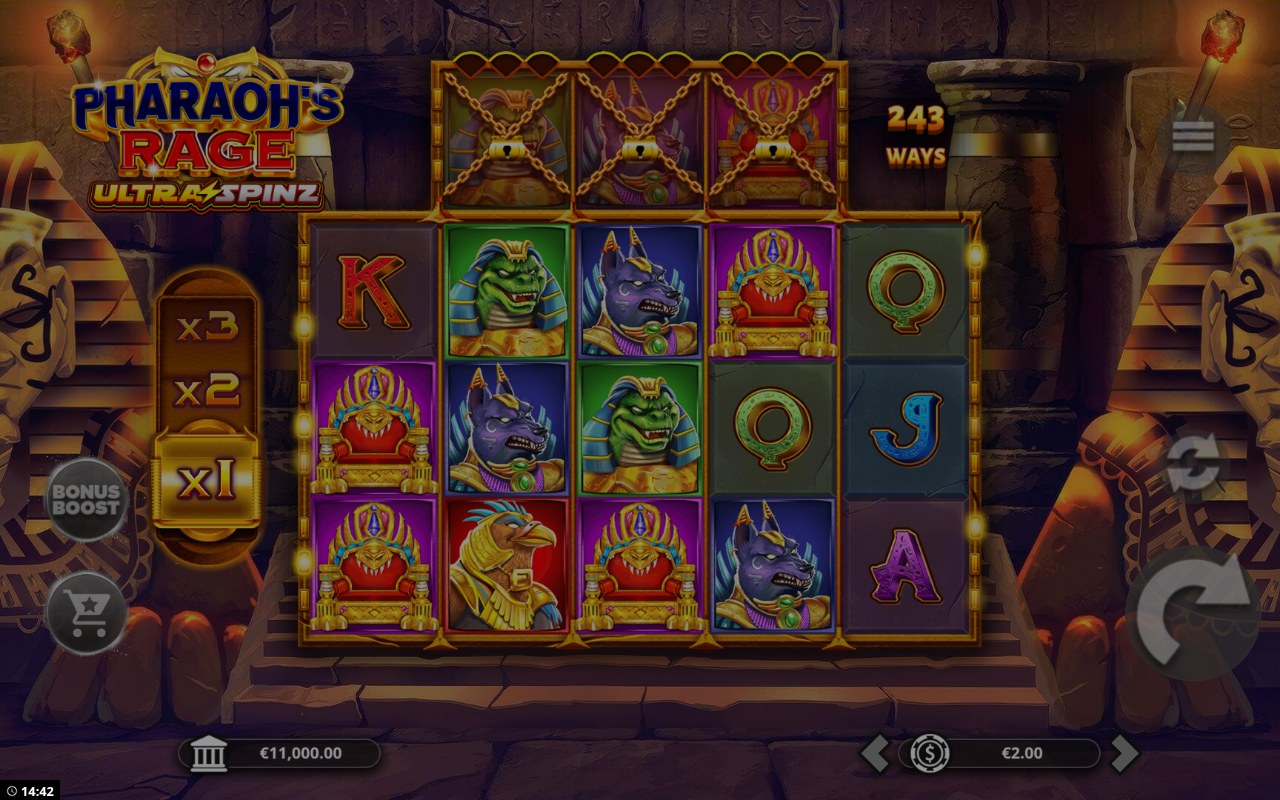 Pharaoh's Rage UltraSpinz base game