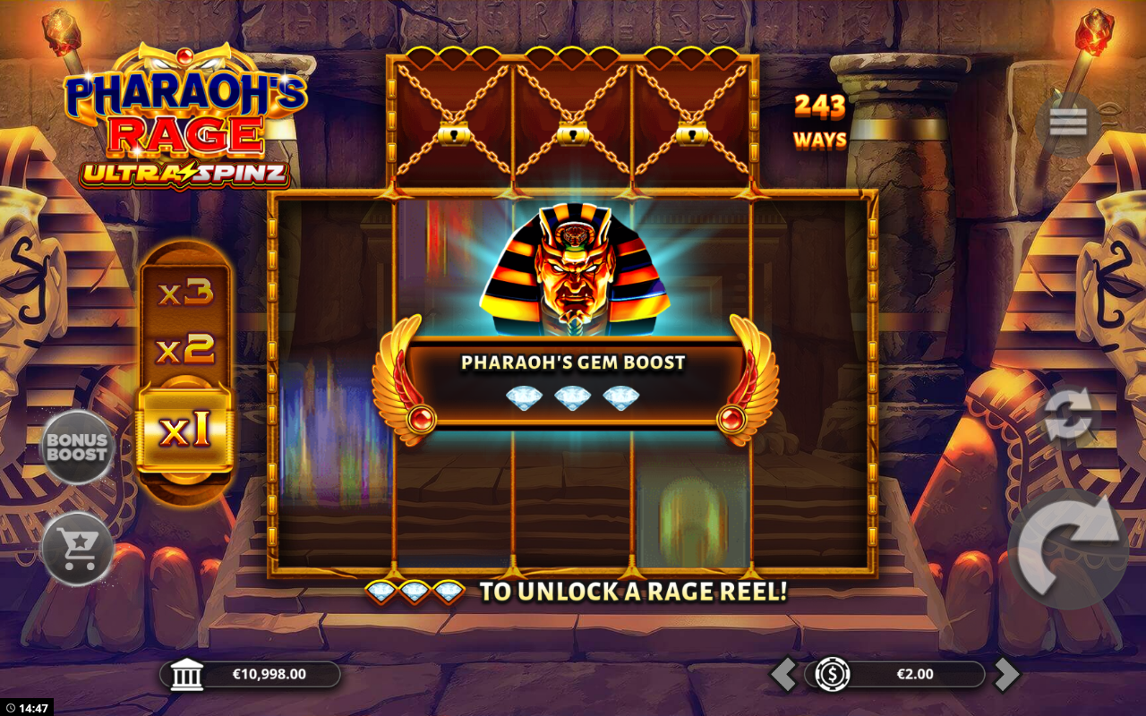 Pharaoh's Rage UltraSpinz gameplay