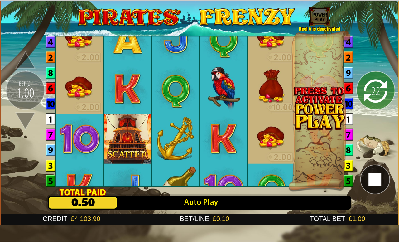Pirates Frenzy base game