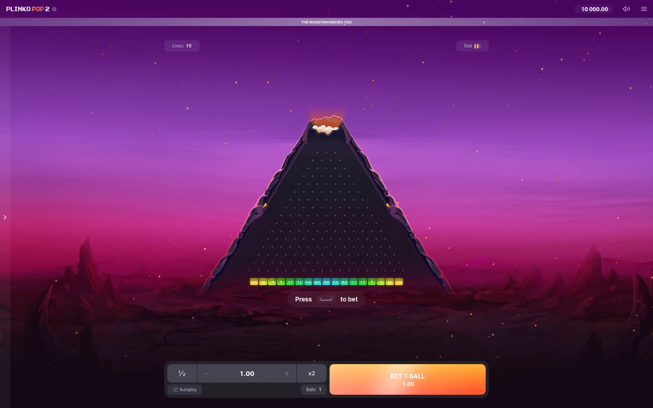 Plinko Pop 2 base game