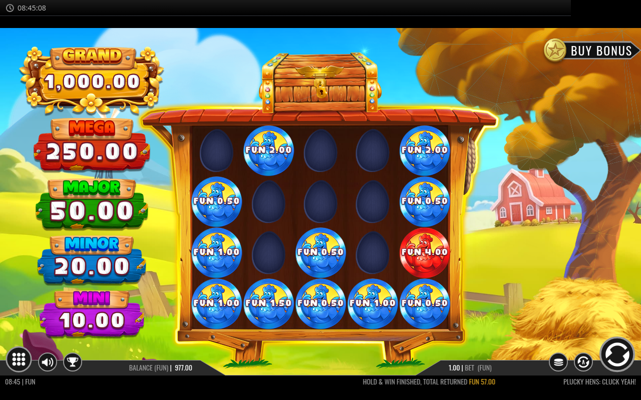 Plucky Hens: Cluck Yeah bonus round