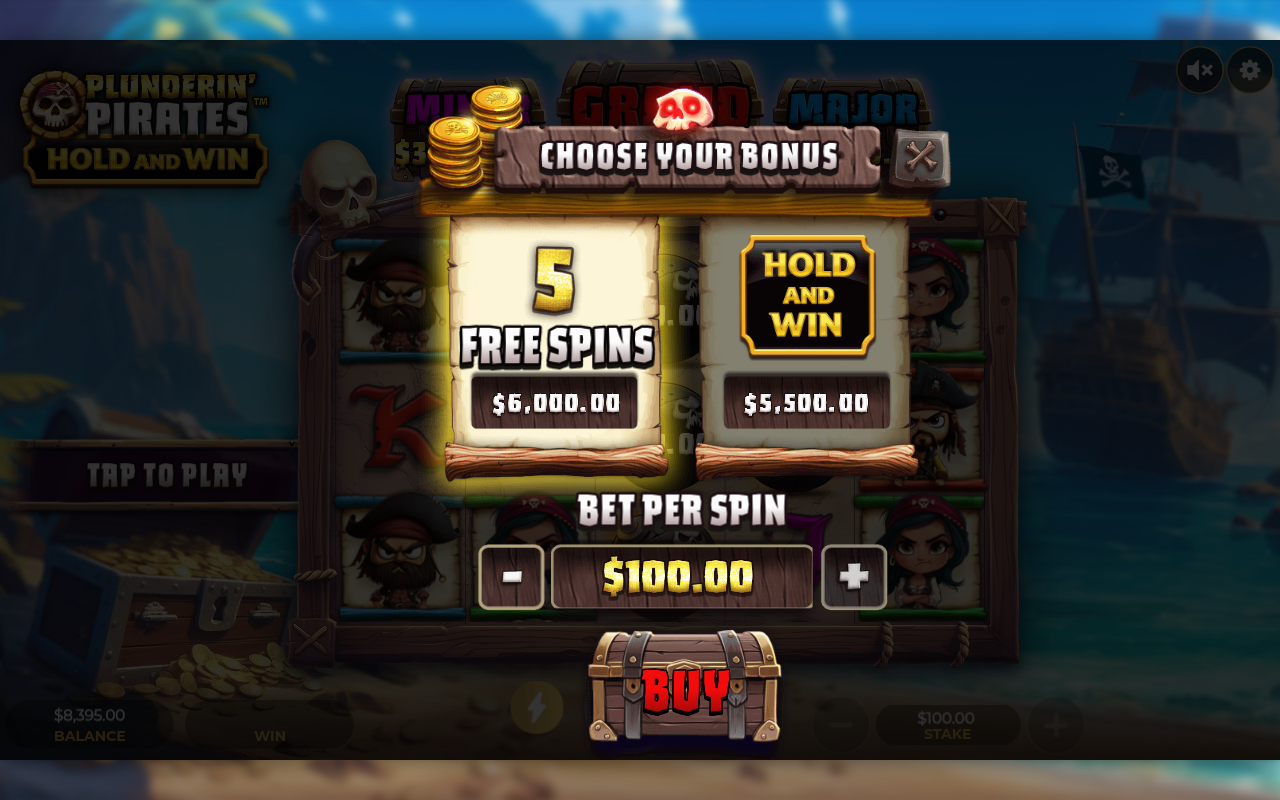 Plundering Pirates Hold And Win gameplay