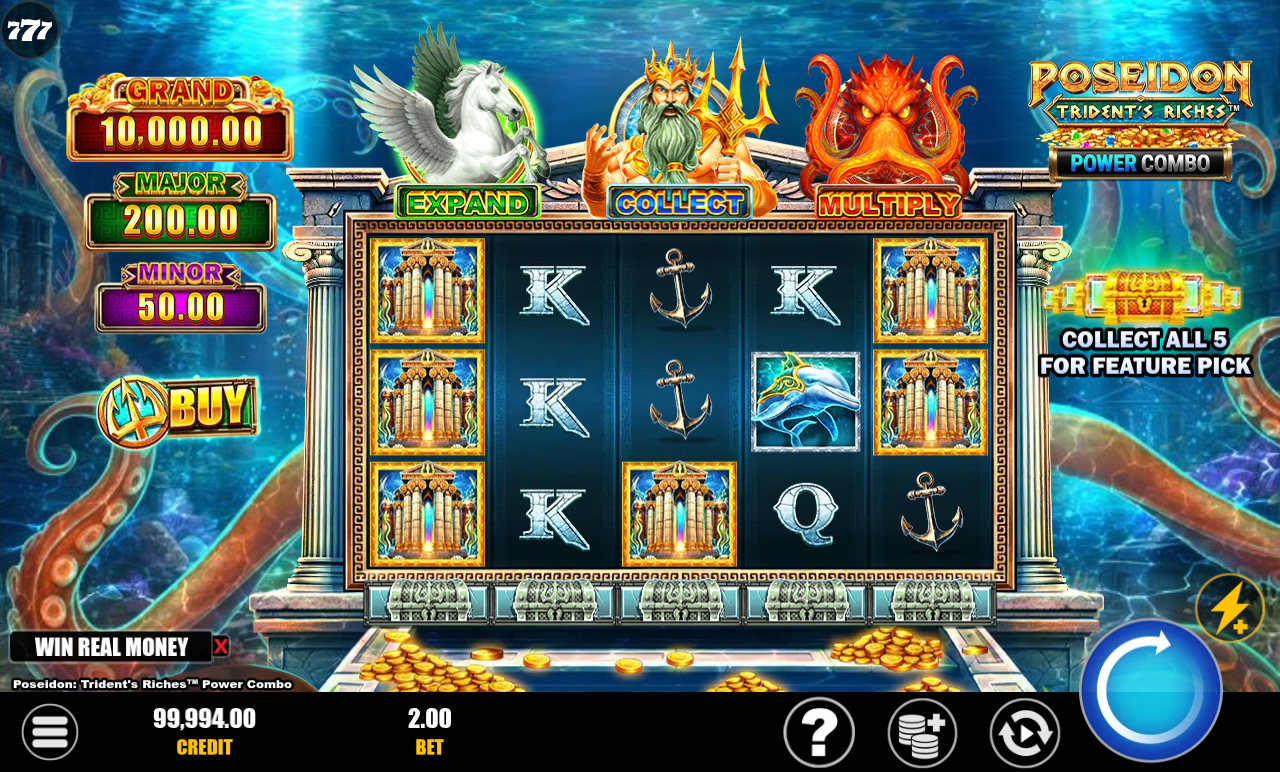 Poseidon: Trident's Riches Power Combo bonus round