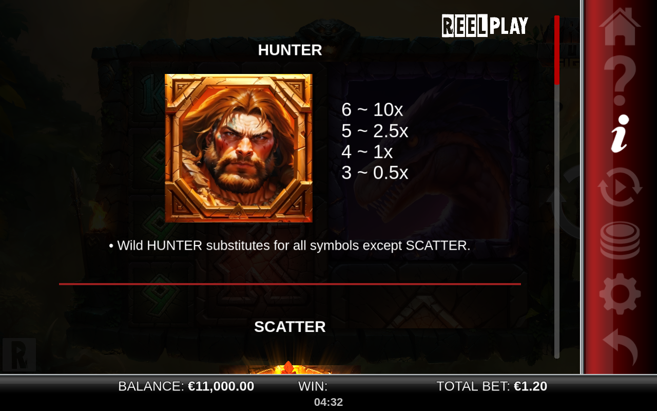 Primal Hunter GigaBlox information screen
